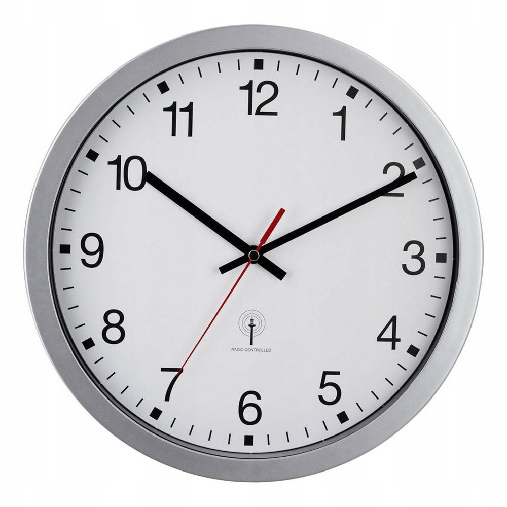 Zegar ścienny sterowany radiowo 30cm DCF77