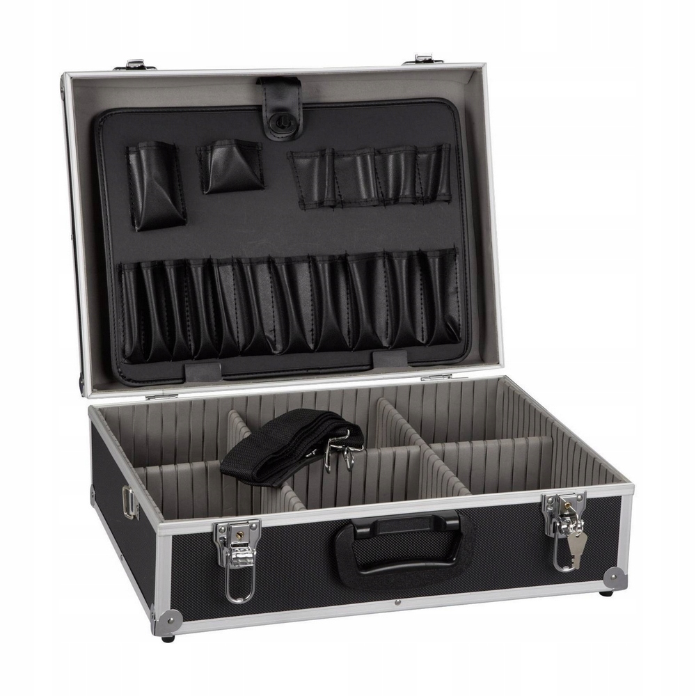 Walizka narzędziowa aluminium organizer