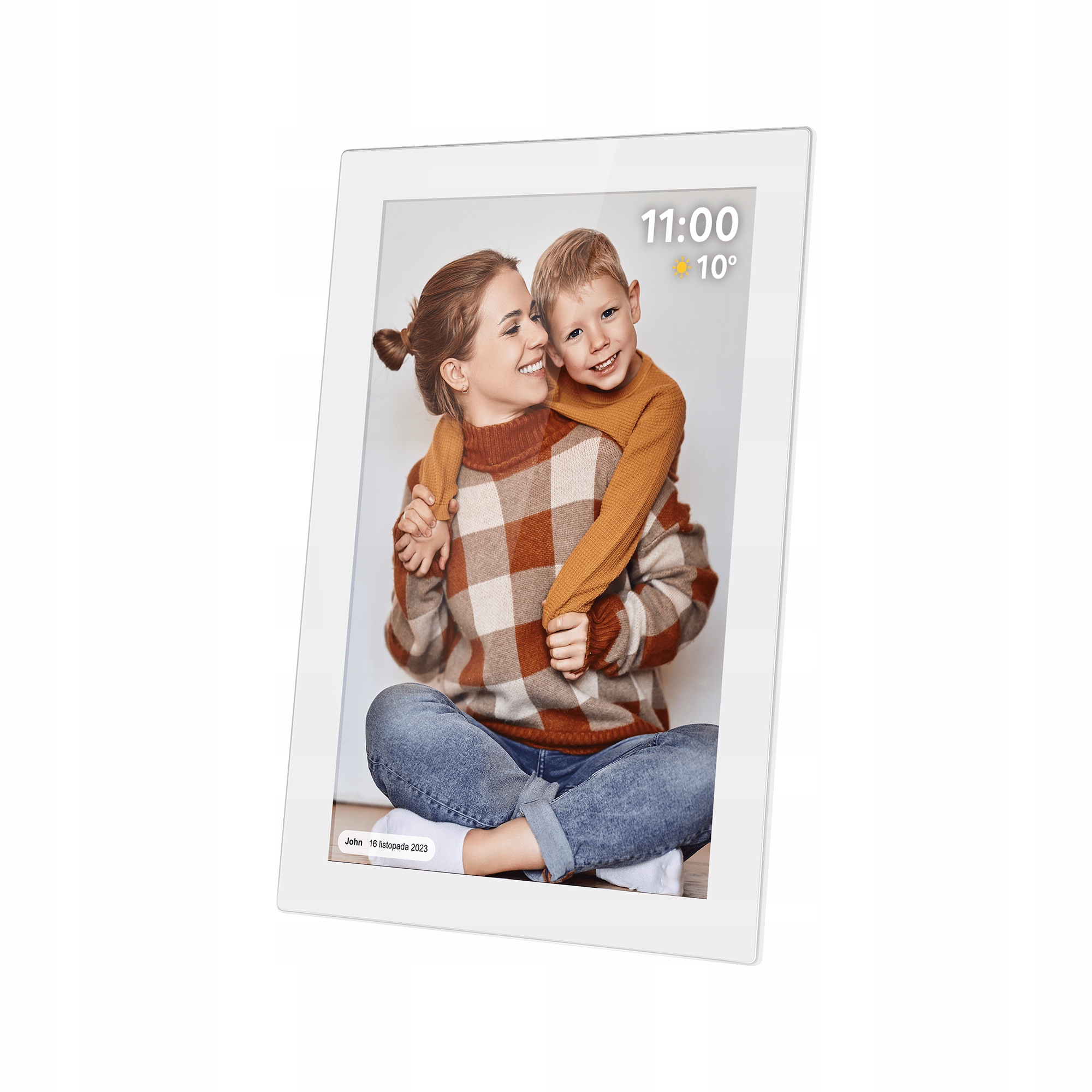 Cyfrowa ramka na zdjęcia 10.1 cali IPS dotyk Android WiFi WIDEO POGODA SD