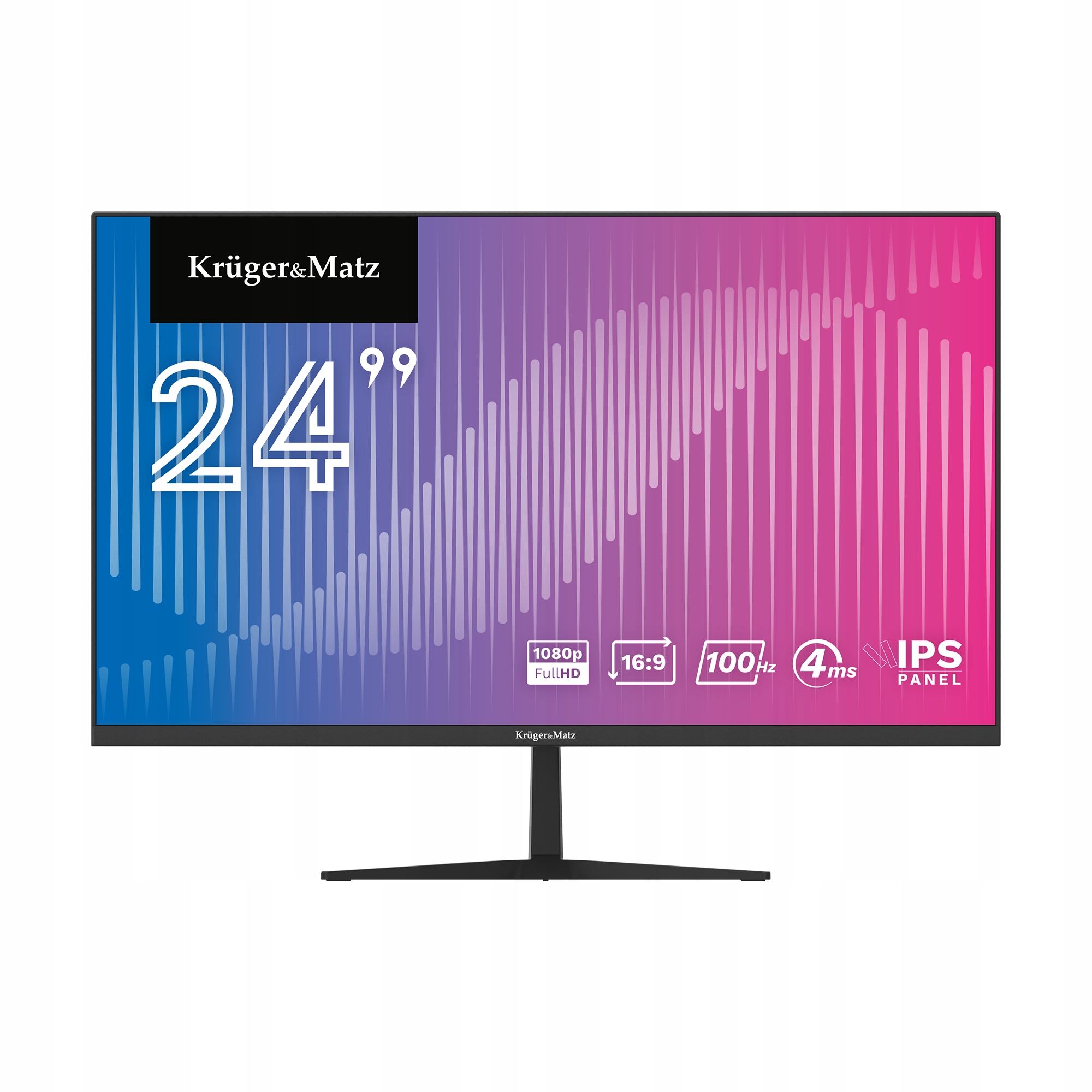 Monitor FULL HD IPS 24 cale WLED KrugerMatz HDMI DisplayPort 100Hz