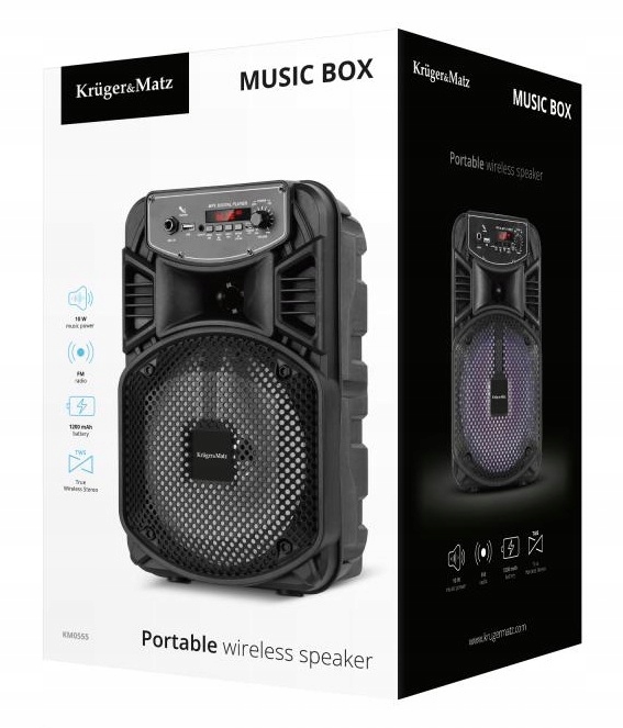 Głośnik Bluetooth TWS USB SD AUX FM KARAOKE