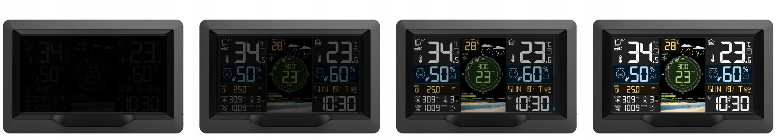 Stacja pogody profesjonalna PROGNOZA pogodowa WI-FI SOLAR APLIKACJA WIATR