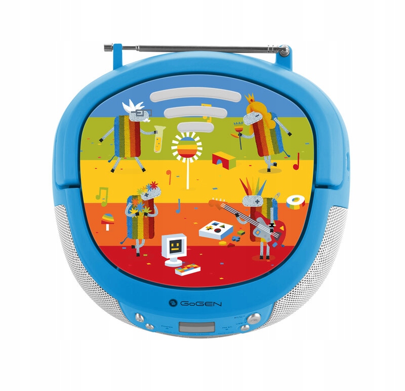 Boombox dla Dzieci CD Bluetooth USB MP3 MIKROFON