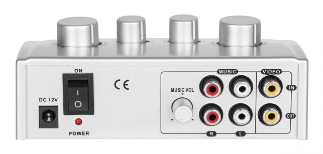 Mikrofon do KARAOKE MIKSER AUDIO z efektami ECHO 2 mikrofony w zestawie