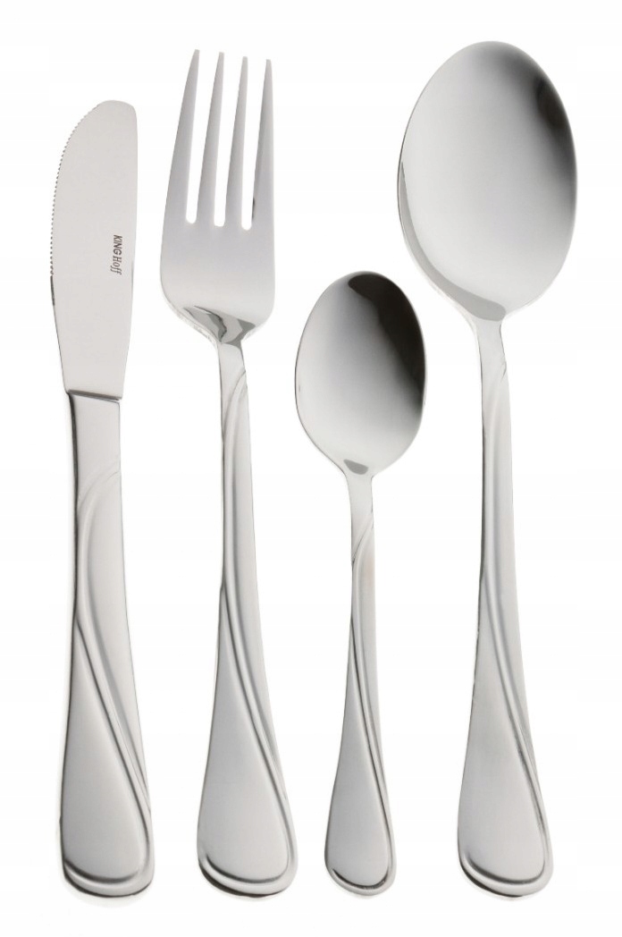 Sztućce w Walizce 72 ele 12 osób Połysk KINGHoff