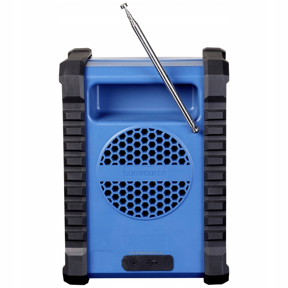 Radio BUDOWLANE FM DAB na budowę przenośne Bluetooth AKUMULATOR aux IP54