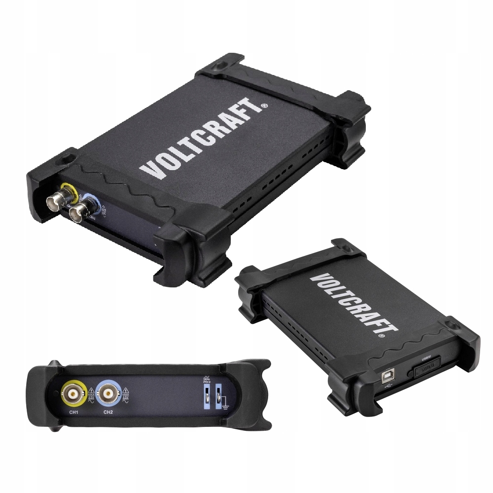 Oscyloskop komputerowy 20 MHz 2 kanałowy 48 MSas 1 Mpts 8 Bit USB VOLTCRAFT