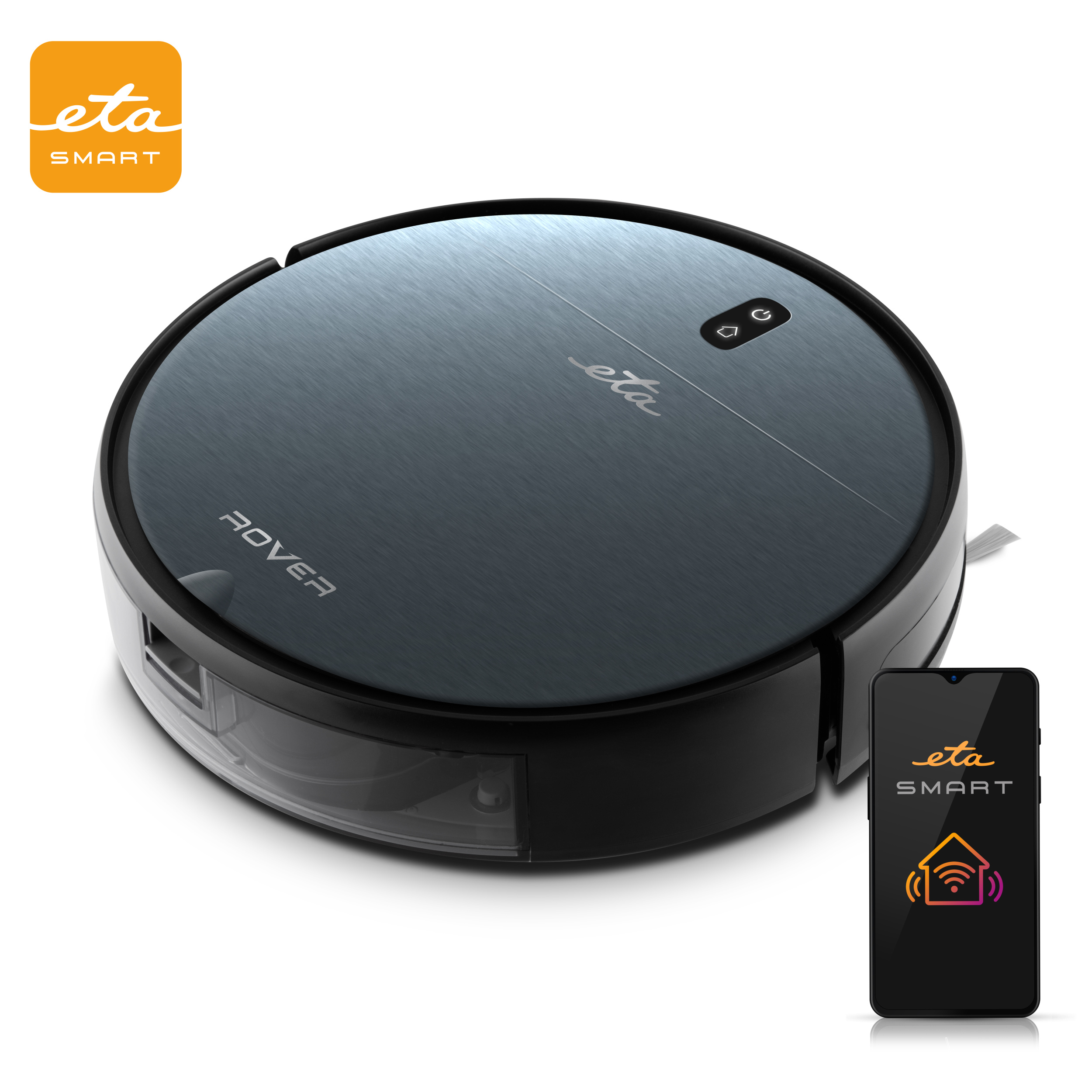 Robot sprzątający odkurzacz automatyczny ETA Rover antracytowy SMART WiFi