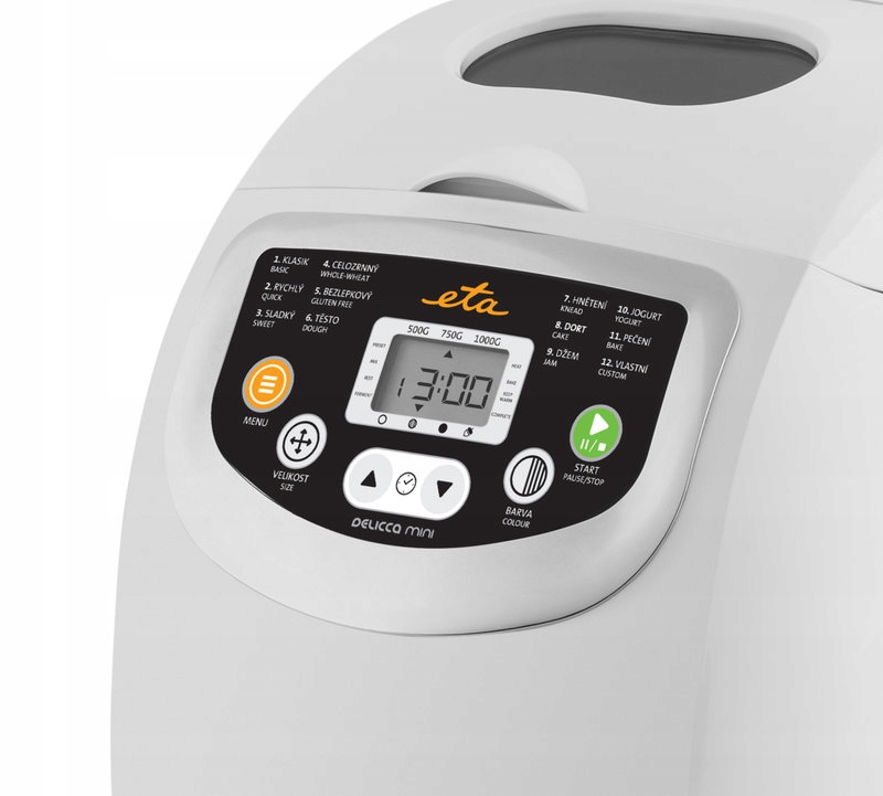 Wypiekacz do chleba automat do pieczenia Eta Delicca mini 1kg 600W programy