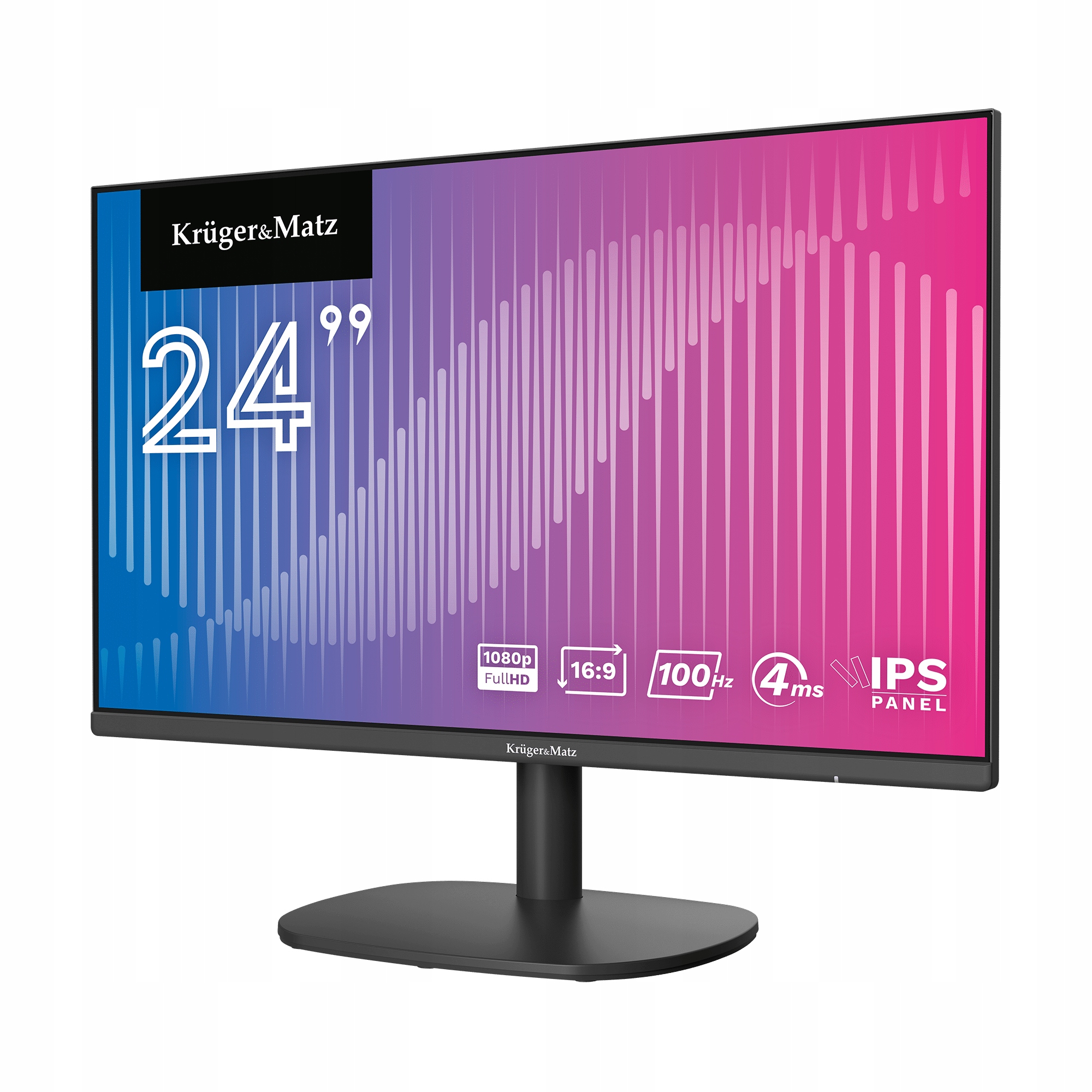 Monitor do komputera E-LED FULL HD IPS 24 cale KrugerMatz HDMI VGA 100Hz