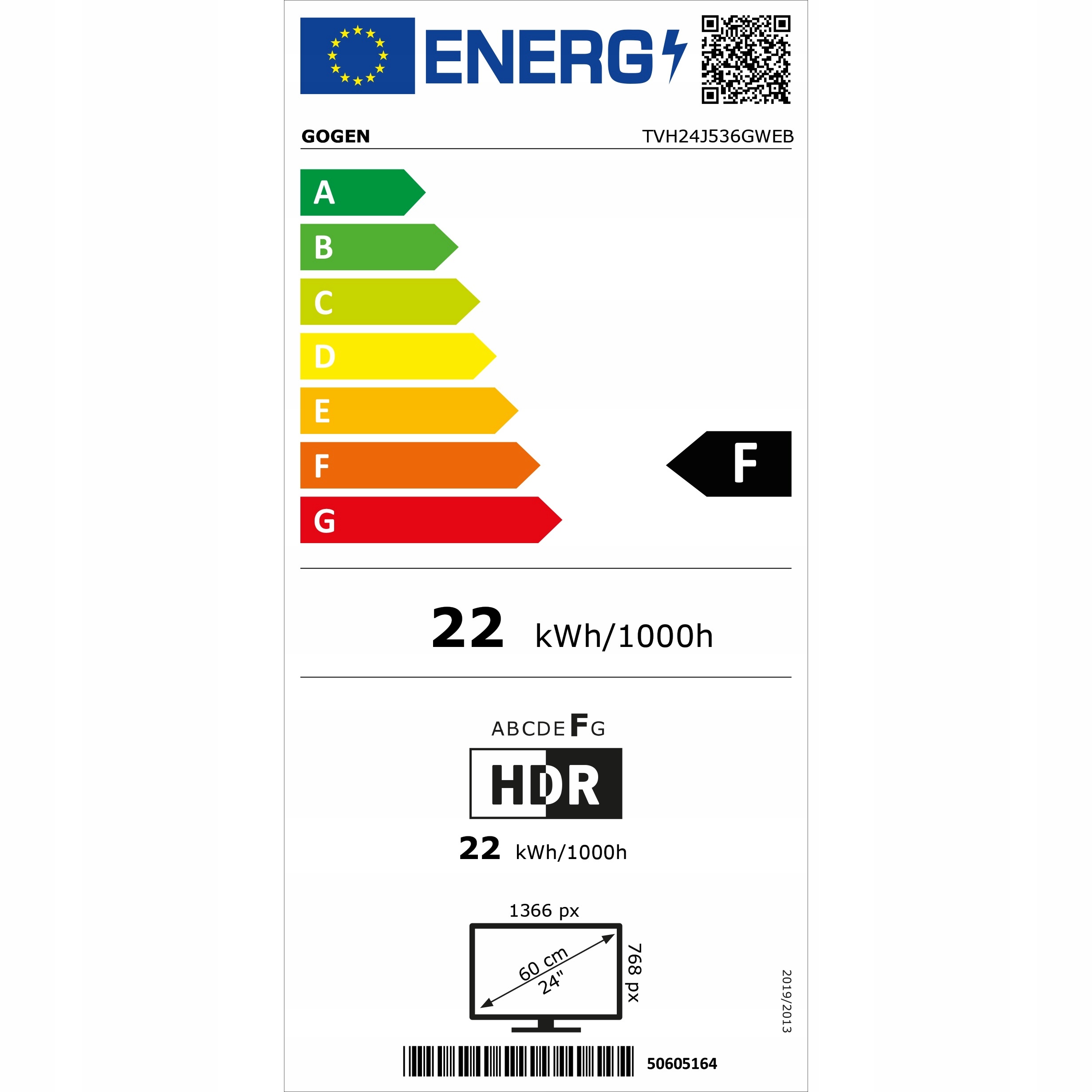 Telewizor ANDROID SMART TV 24' WiFi DVBT2 HEVC 12V