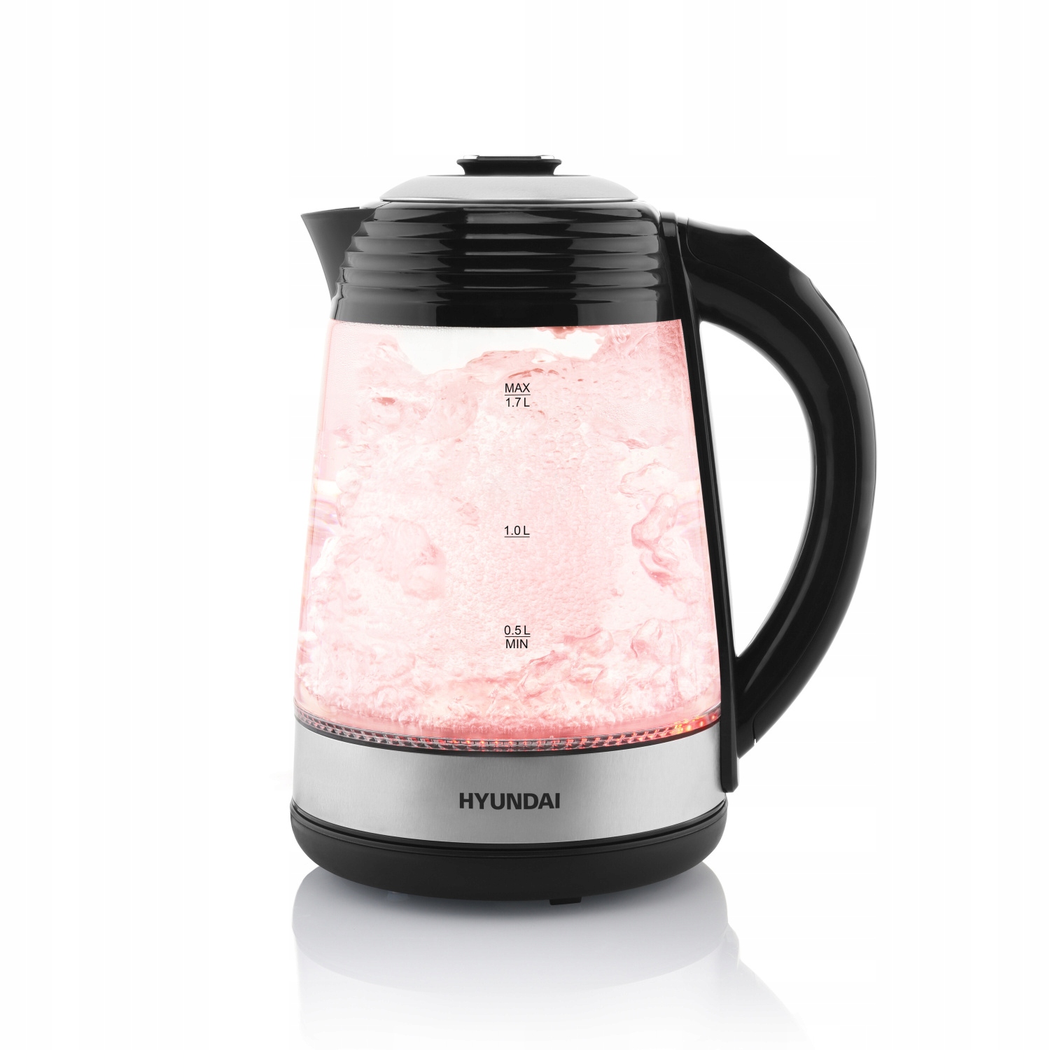 Czajnik elektryczny HYUNDAI bezprzewodowy szklany