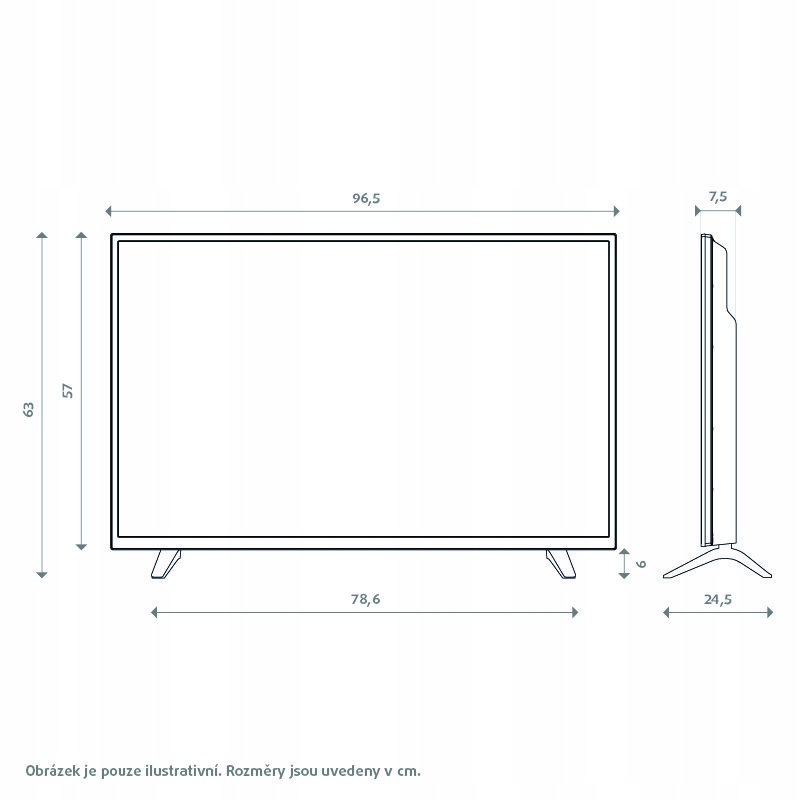 Telewizor SMART Android TV UHD 4K LED 43 cale WiFi APLIKACJE Netflix