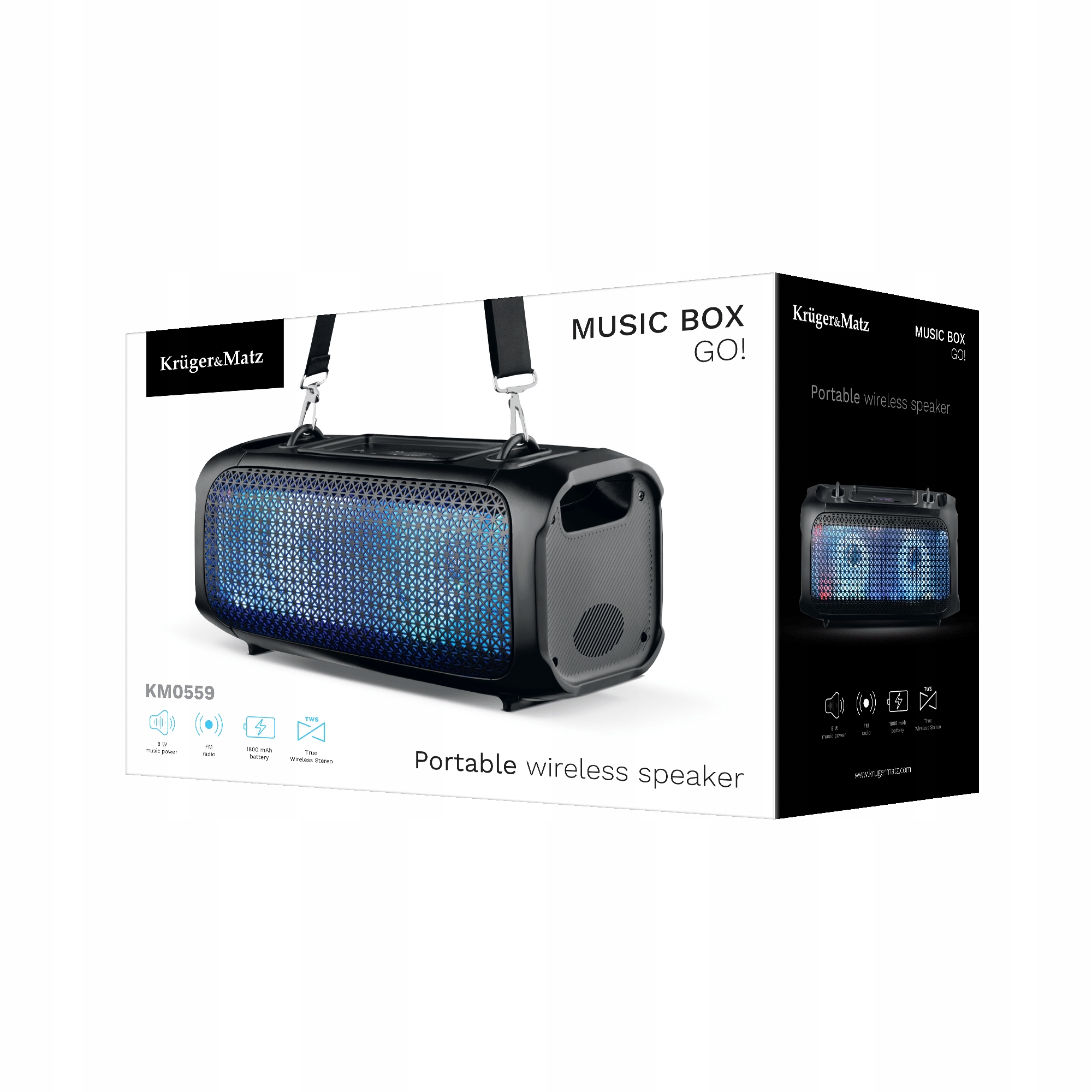 Głośnik Bluetooth 5.0 TWS Music Box GO! USB SD AUX