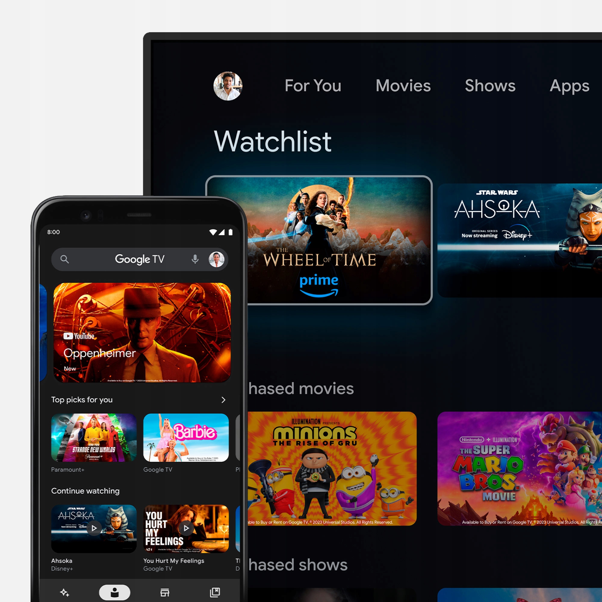 Telewizor SMART Google TV 32" HD WiFi DVB-T2 H.265 HEVC HDR Chromecast