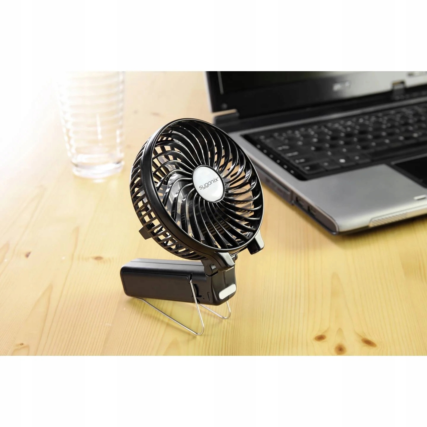 Wentylator ręczny podróżny AKUMULATOROWY regulacja SKŁADANY Sygonix