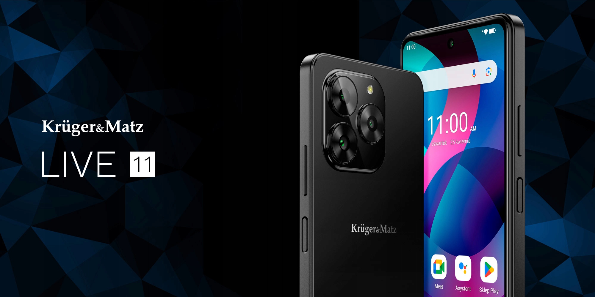 Smartfon Kruger&Matz LIVE 11 6,56" 6/128GB NFC DualSIM 5000mAh LTE czarny