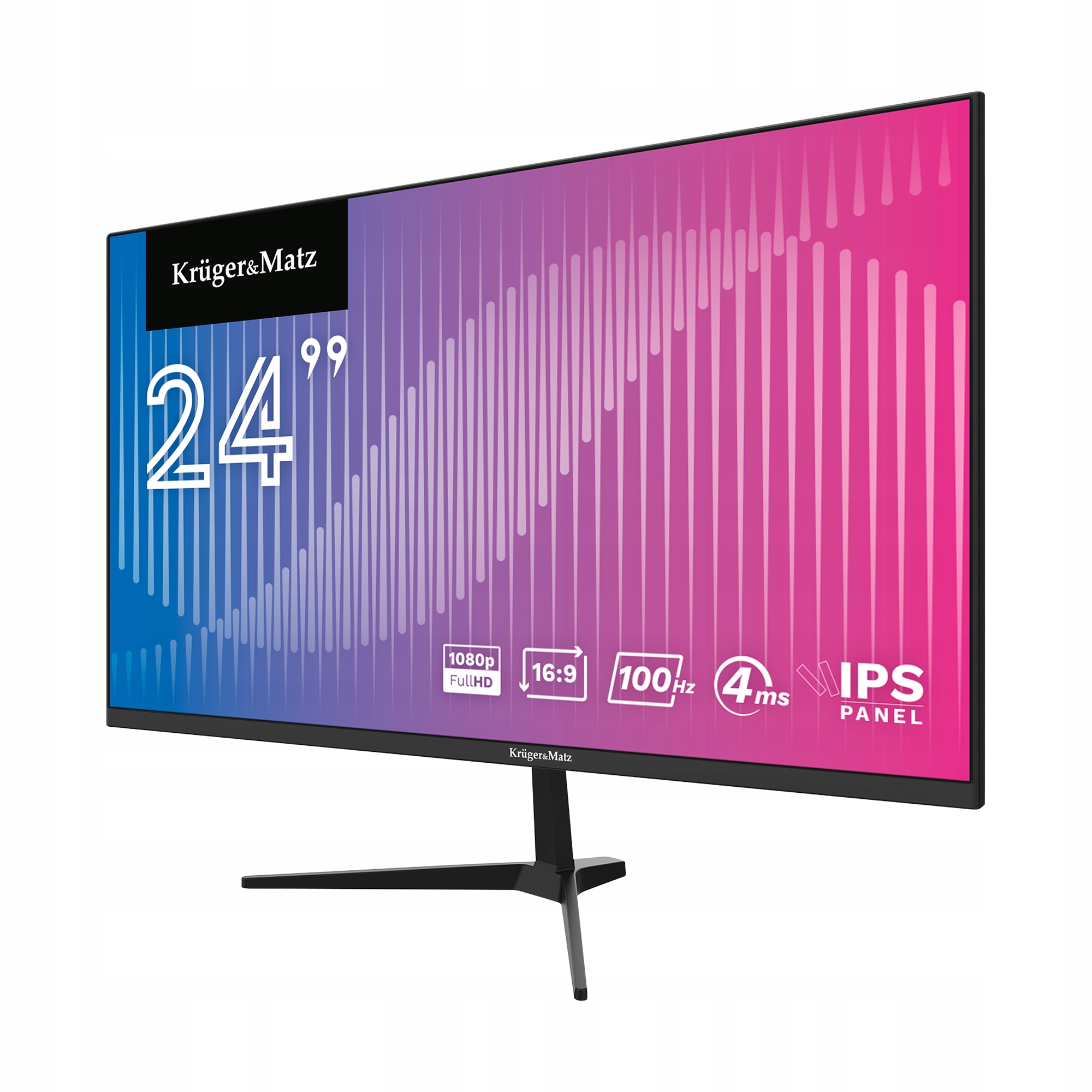 Monitor FULL HD IPS 24 cale WLED KrugerMatz HDMI DisplayPort 100Hz