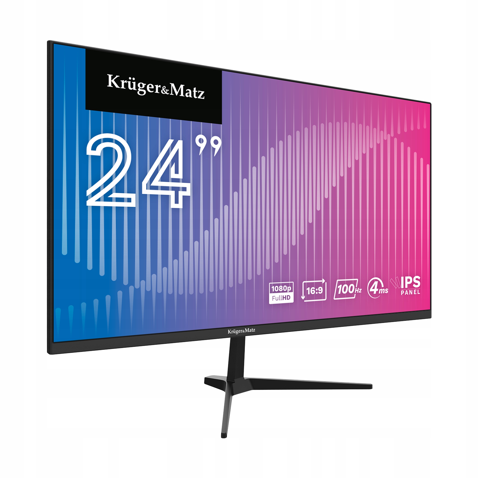 Monitor FULL HD IPS 24 cale WLED KrugerMatz HDMI DisplayPort 100Hz