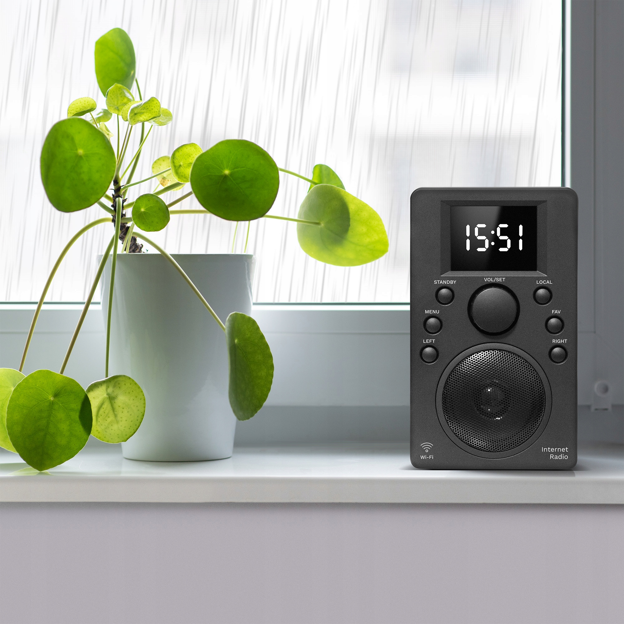 Radio INTERNETOWE WiFi Bluetooth 5.0 Kruger Matz wyświetlacz 2,4" BUDZIK