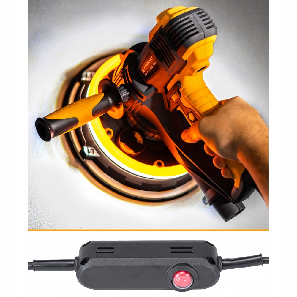 Szlifierka do GIPSU 180mm 2300rpm LED worek na pył