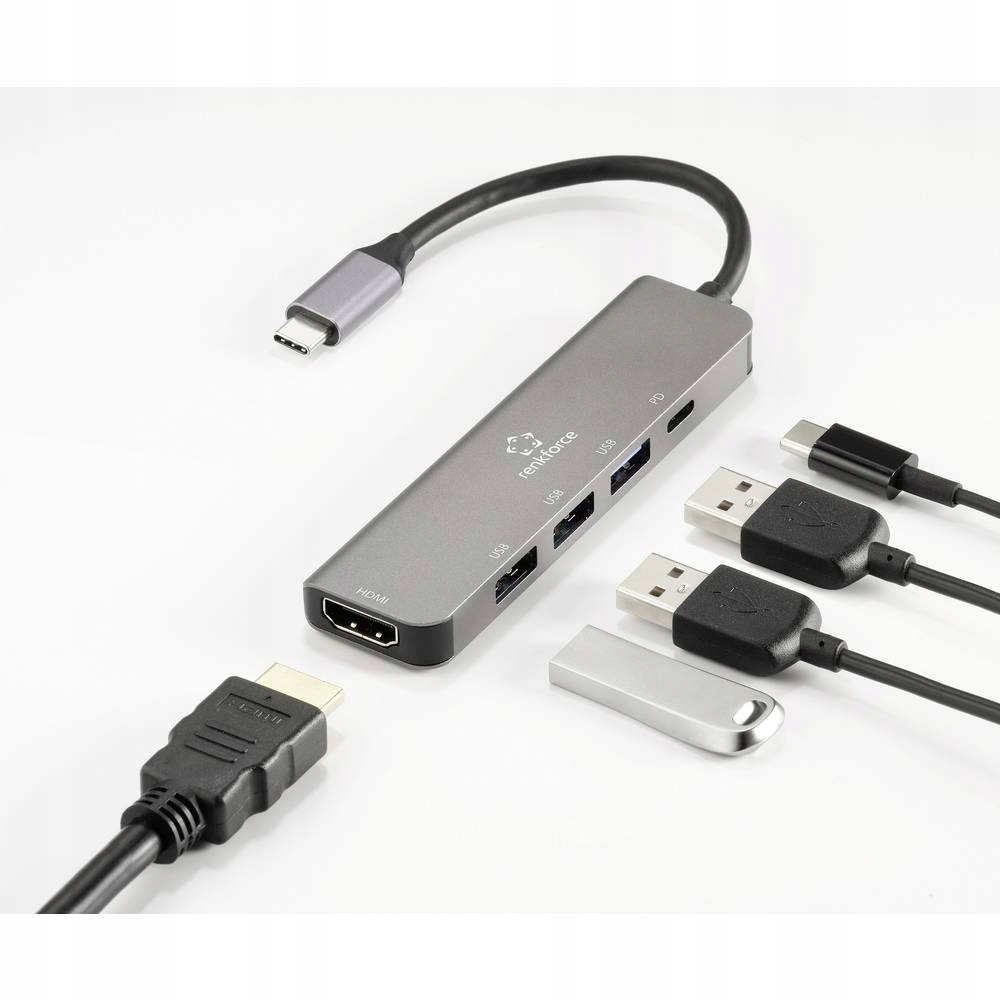 Stacja dokująca USB C HUB ADAPTER HDMI Przejściówka z USB do HDMI 4K