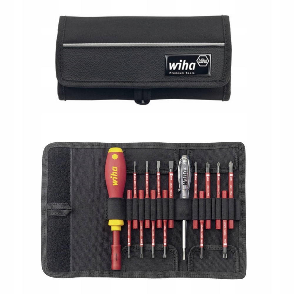 Zestaw wkrętaków IZOLOWANYCH VDE dla ELEKTRYKA 16 elementów 1000 V Wiha