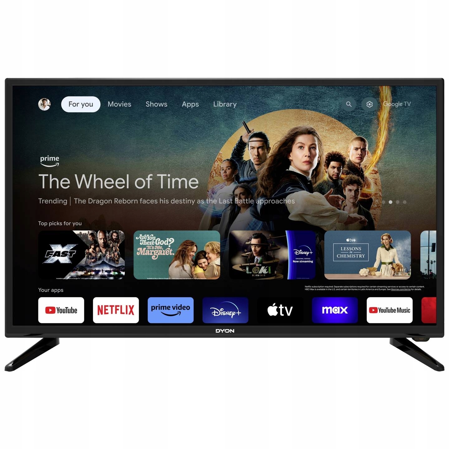 Telewizor 32 cale SMART TV HD ready 1366x768 Pixeli DVB-T2 WiFi Google Play