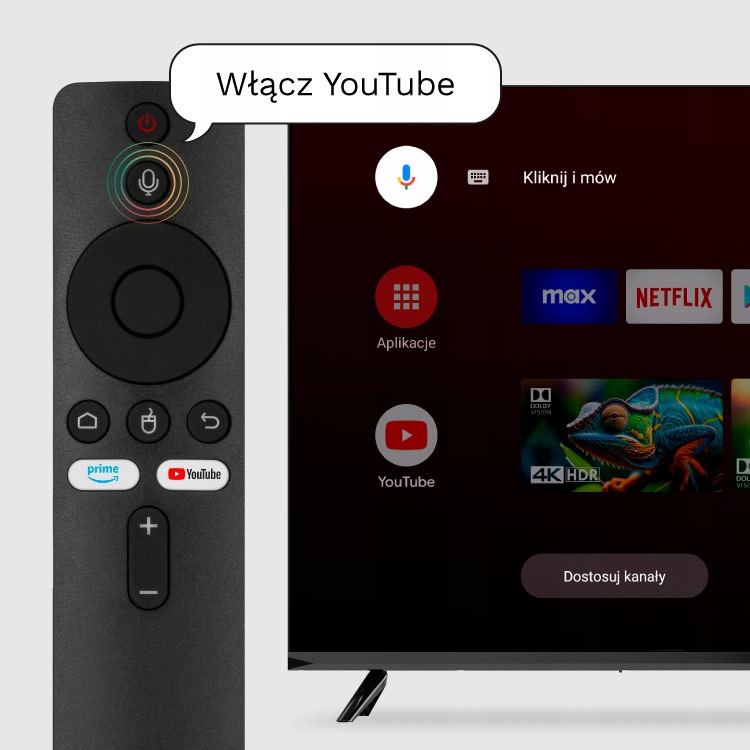 Telewizor do KAMPERA 12V 24 cale SMART ANDROID TV WiFi Bluetooth USB HDMI