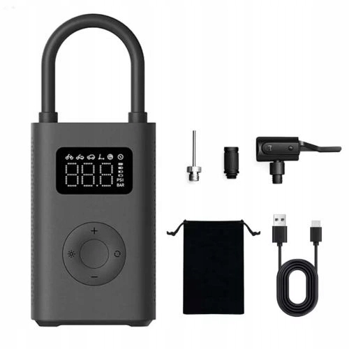 Pompka KOMPRESOR akumulatorowy do 10 BAR latarka światło ETUI Xiaomi