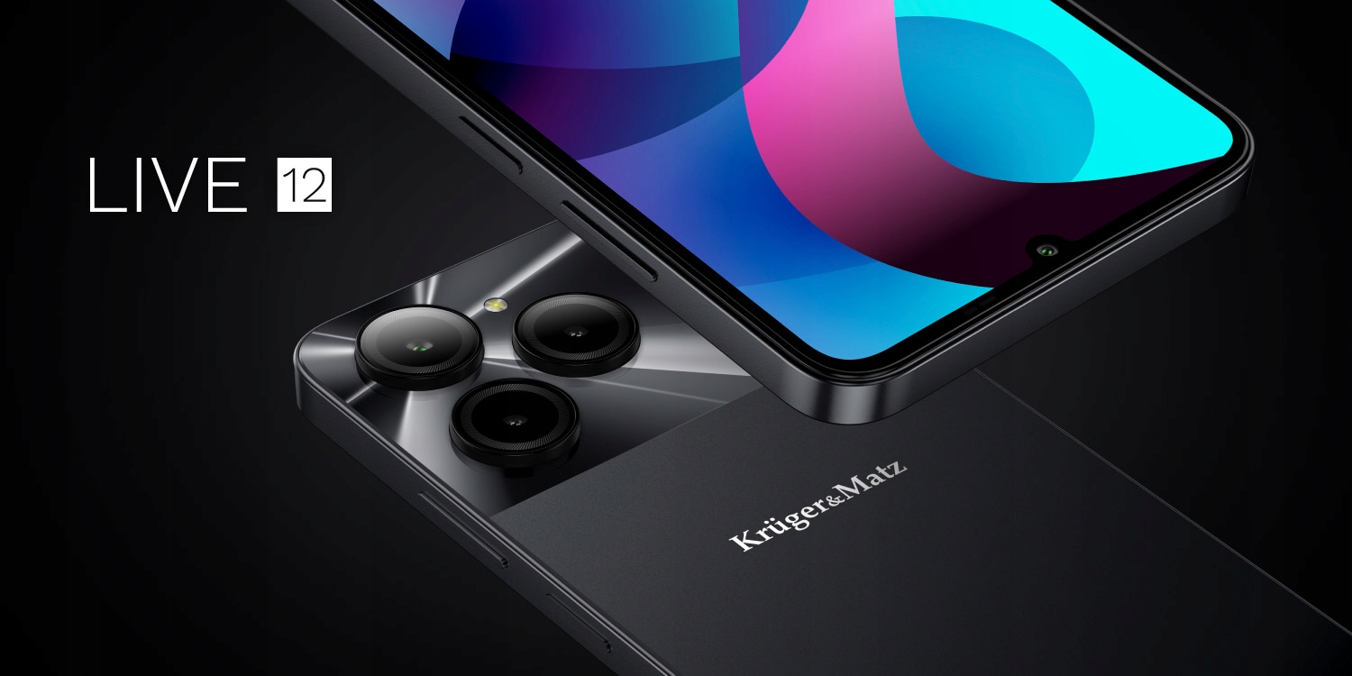 Smartfon Kruger&Matz LIVE 12 6,74" 90Hz 8/256GB DualSIM 5000mAh LTE NFC