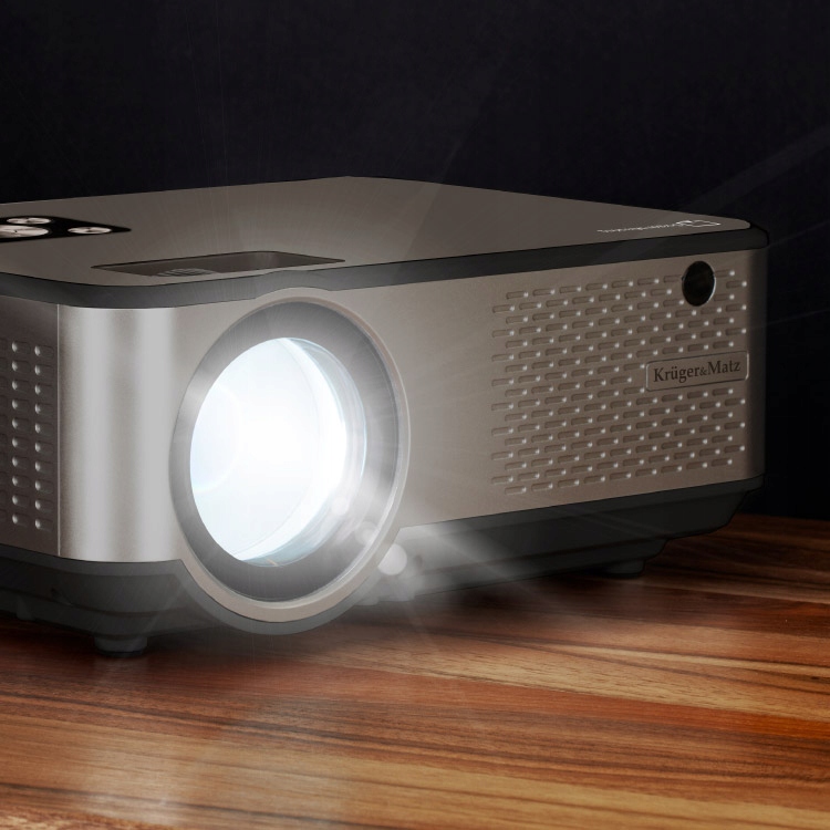 Projektor LED Full HD WiFi USB BT 5000 Lm 150 cali rzutnik pilot