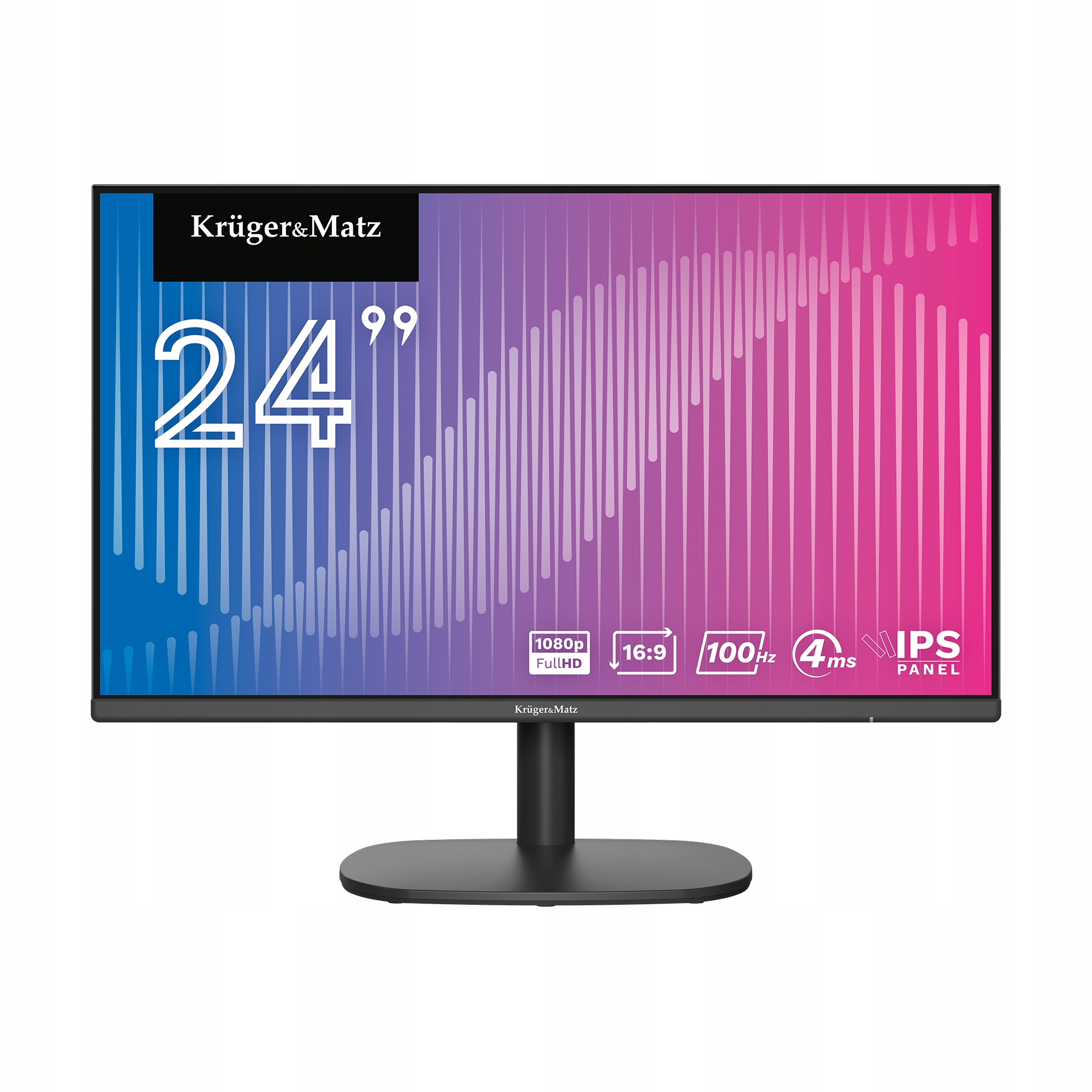 Monitor do komputera E-LED FULL HD IPS 24 cale KrugerMatz HDMI VGA 100Hz
