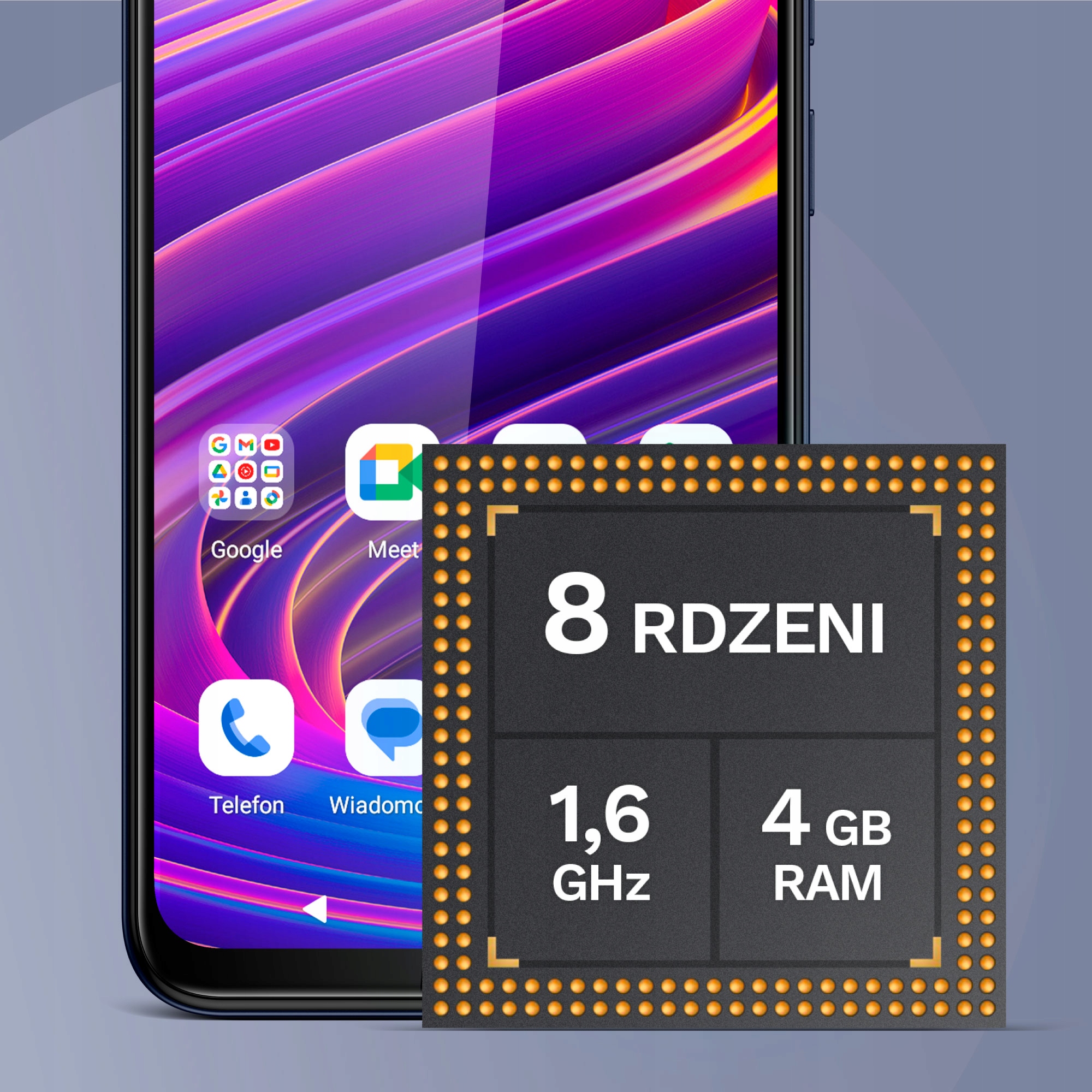 Smartfon Kruger&Matz FLOW 11 6,56" 4/64GB DualSIM 4000mAh LTE czarny