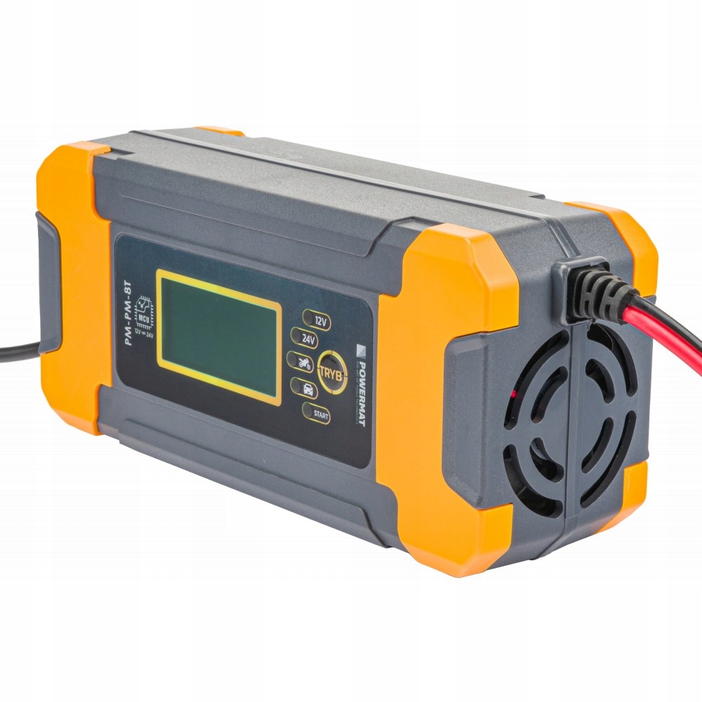 Prostownik mikroprocesorowy akumulatorowy 12V 24V 8A AUTOMATYCZNE ładowanie