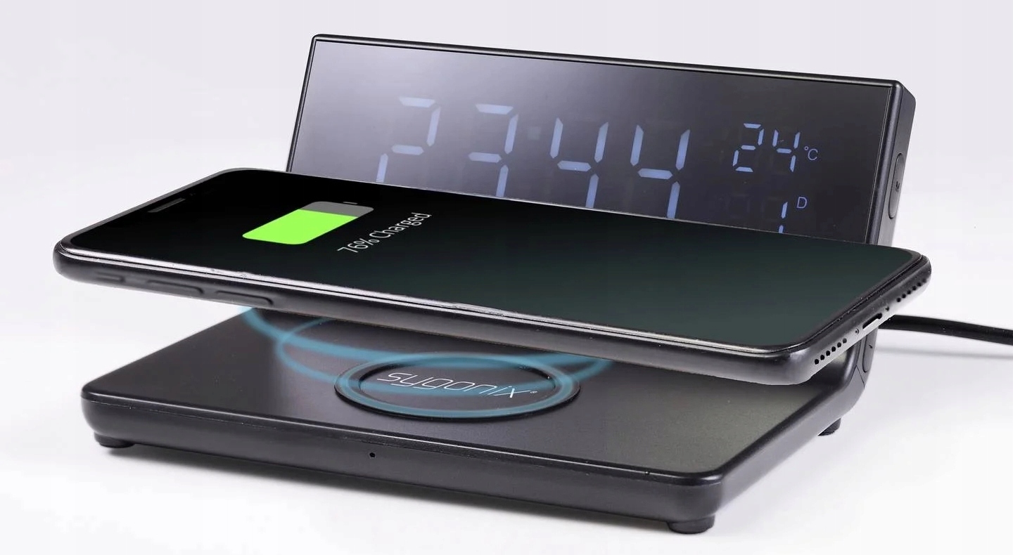 Budzik zegar temperatura ŁADOWARKA bezprzewodowa