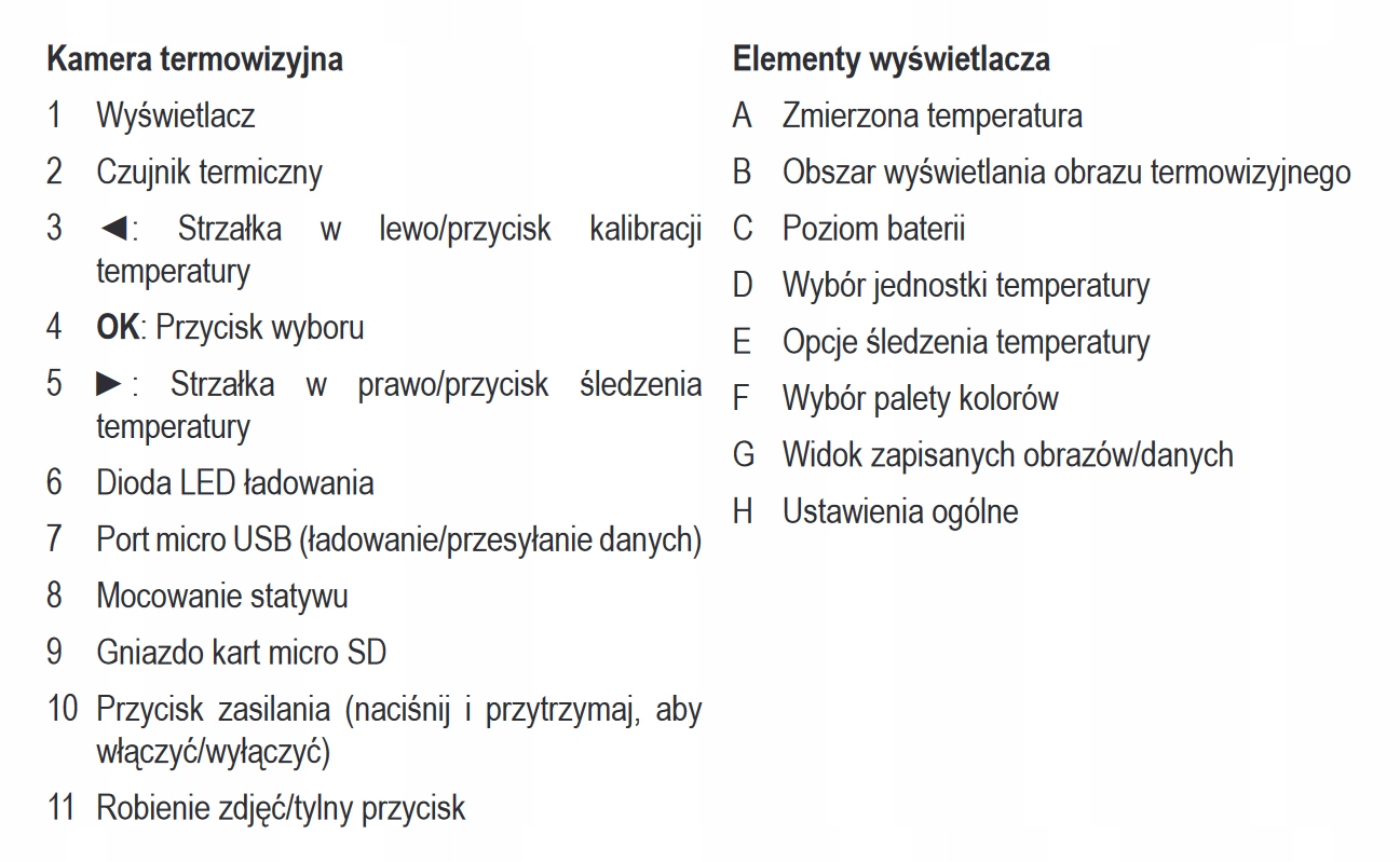 Kamera termowizyjna kieszonkowa -10 do 400 st.C
