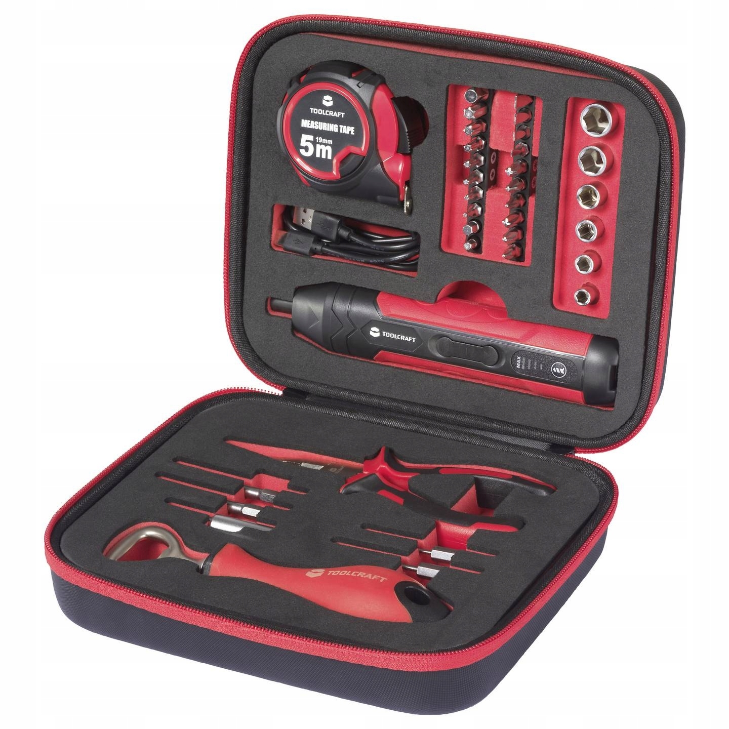 KALENDARZ ADWENTOWY narzędzia TOOLCRAFT 39elementów WKRĘTARKA AKUMULATOROWA