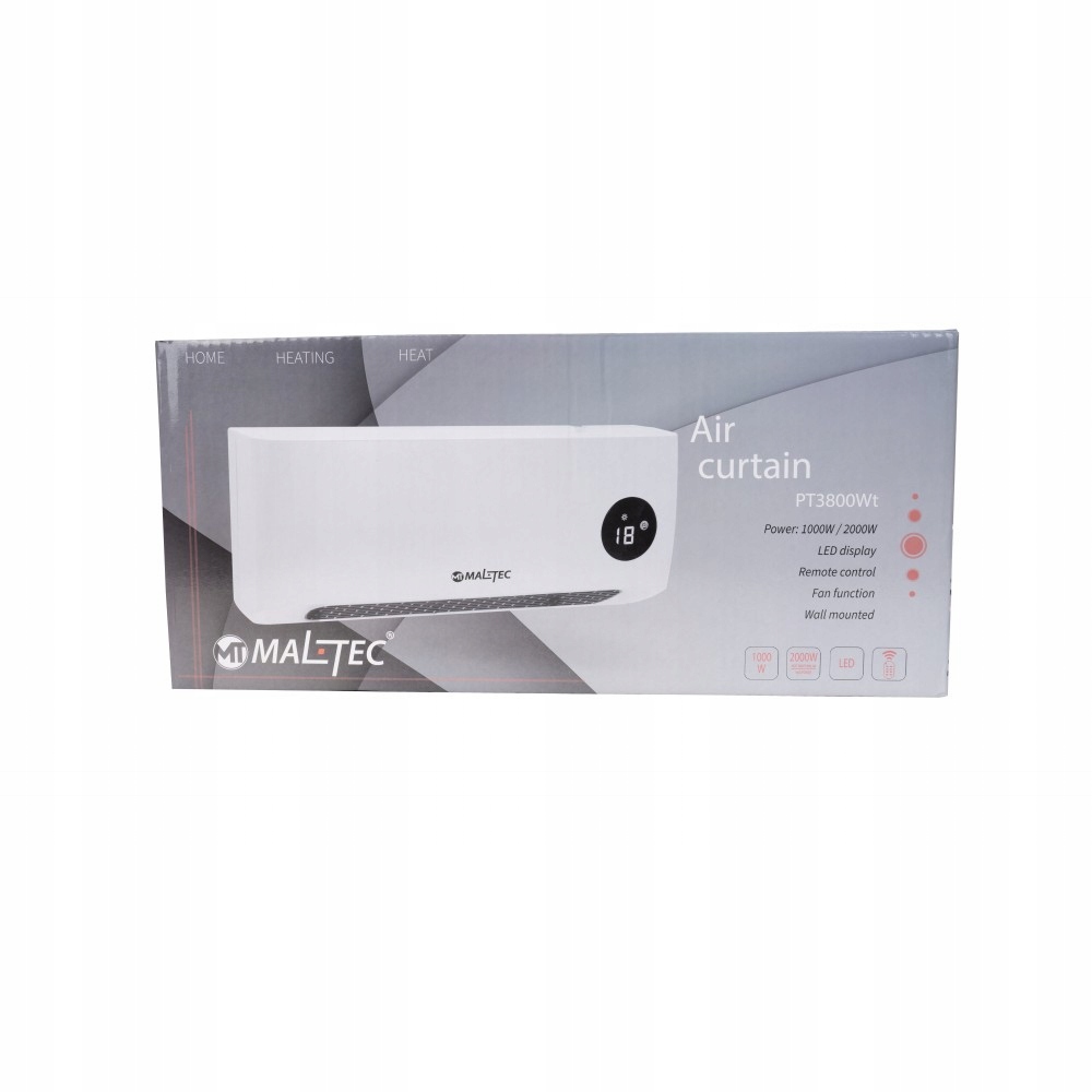 KURTYNA POWIETRZNA grzejnik wentylator 1000W 2000W