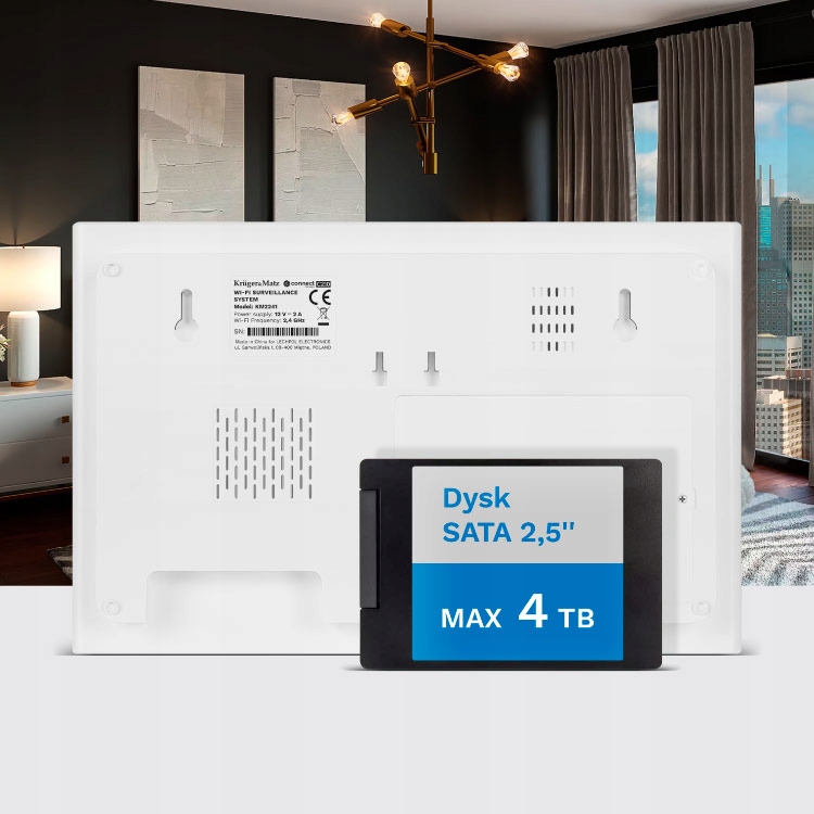 KAMERY WiFi monitor 10 cali REJESTRATOR do kamer MONITORING KAMERA IP Tuya
