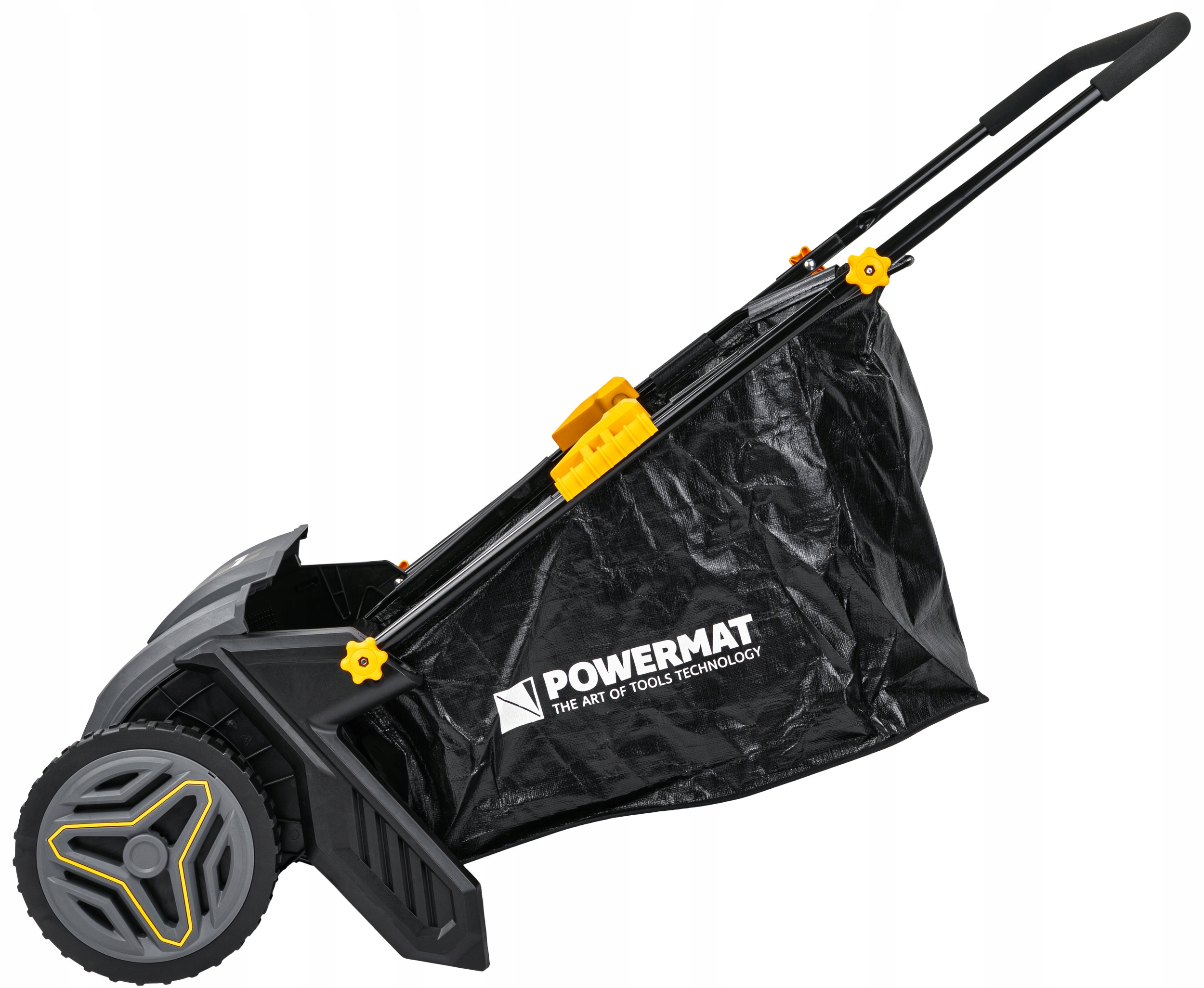 Zbieracz do liści TRAWY ręczny ZAMIATARKA kosz 100L REGULACJA WYSOKOŚCI