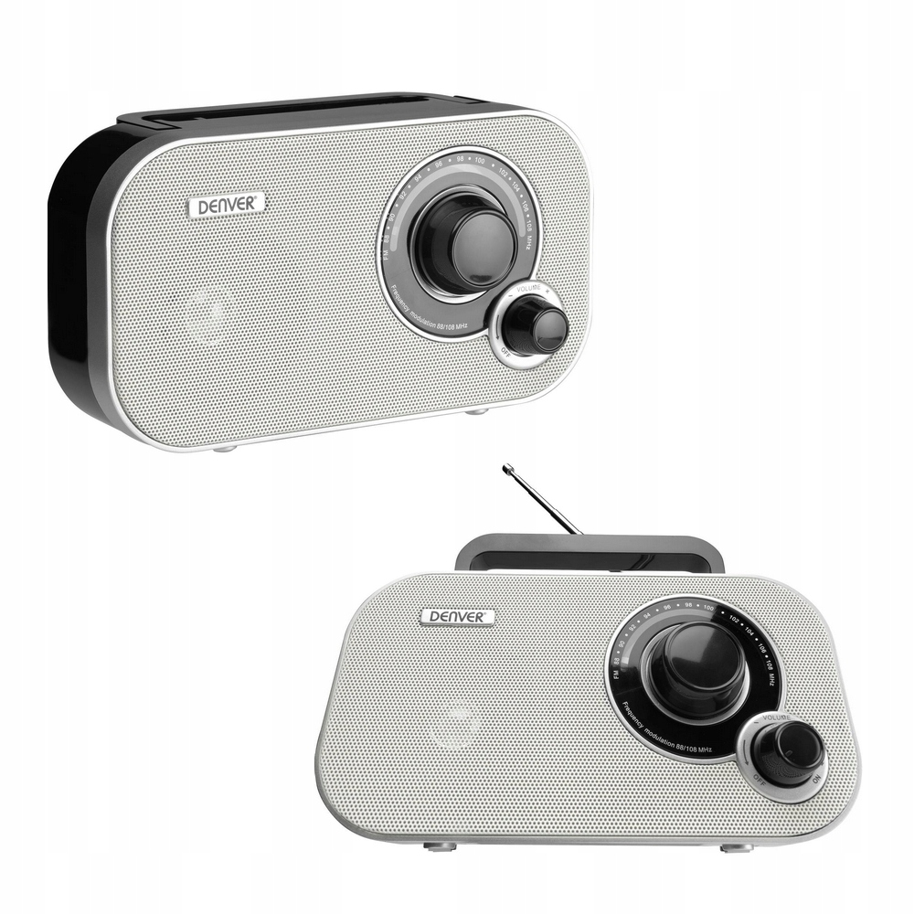 Radio FM kuchenne PRZENOŚNE sieciowo-bateryjne strojenie analogowe Denver