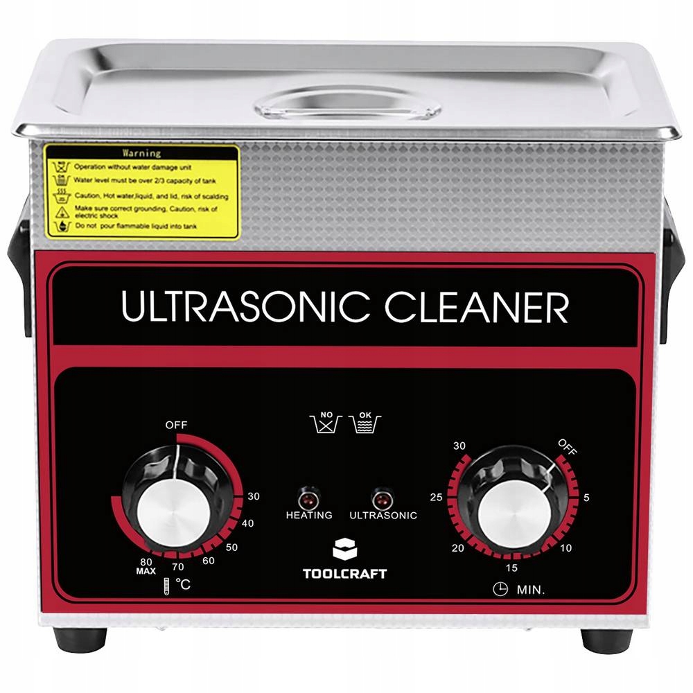 Profesjonalna MYJKA ultradźwiękowa WANNA 3,2L stal nierdzewna reg temp czas