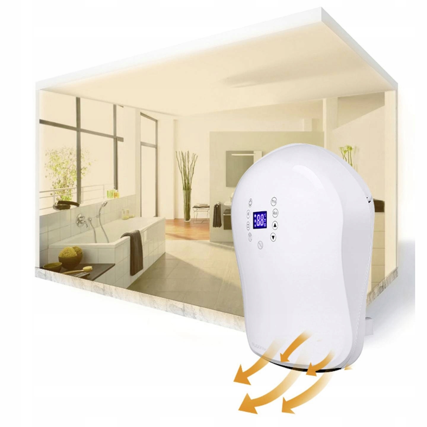 Grzejnik elektryczny ŁAZIENKOWY szybkonagrzewający 2000W IP24 TIMER