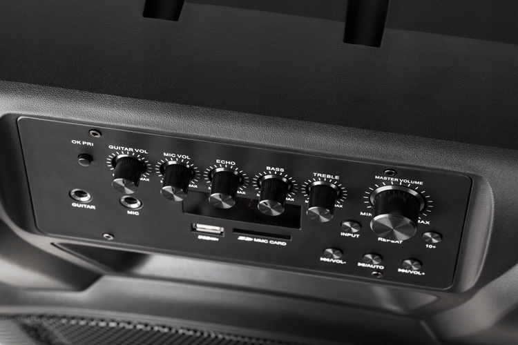 Głośnik Bluetooth KOLUMNA MIKROFON KARAOKE USB SD