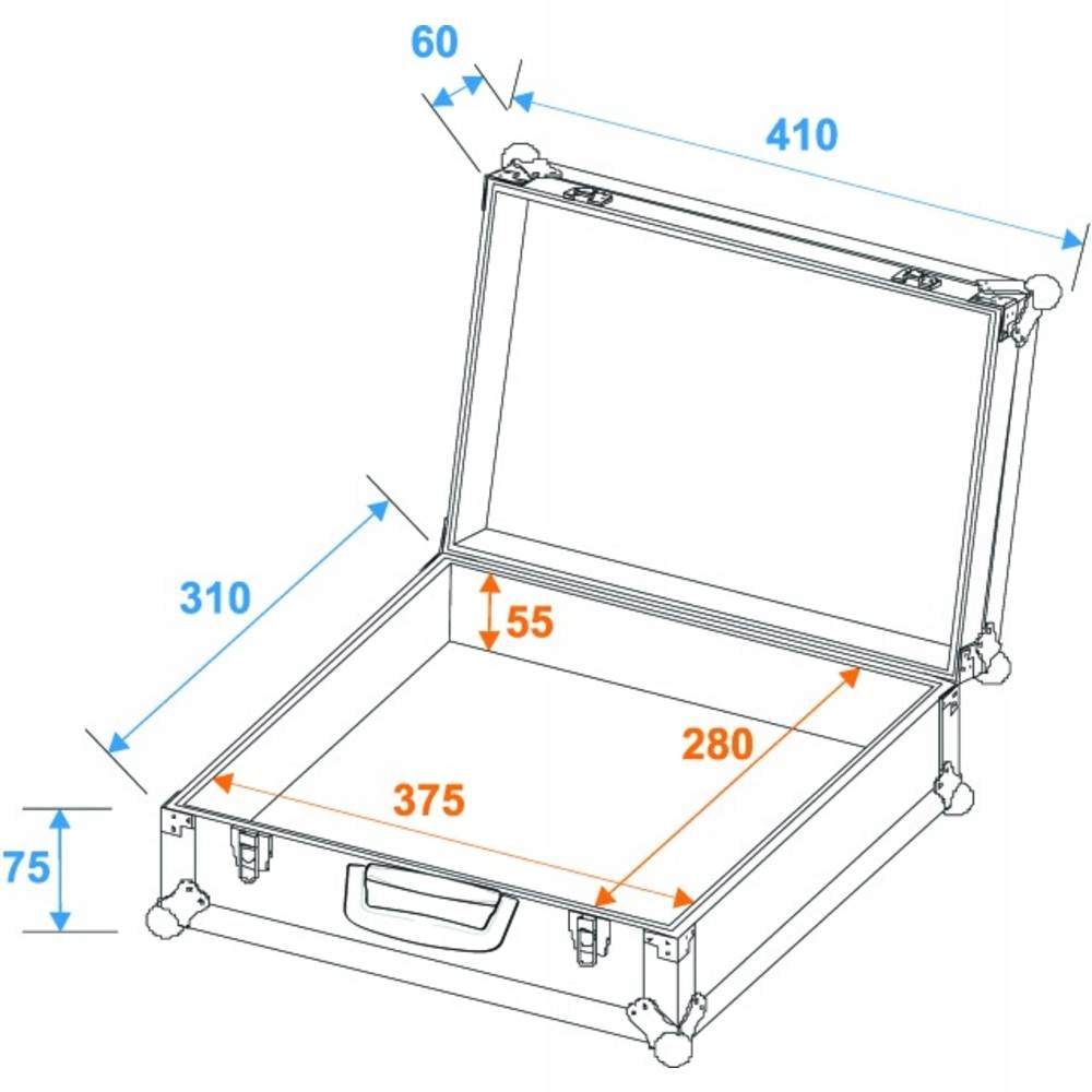 Pojemnik na mikrofon WALIZKA na 7 mikrofonów