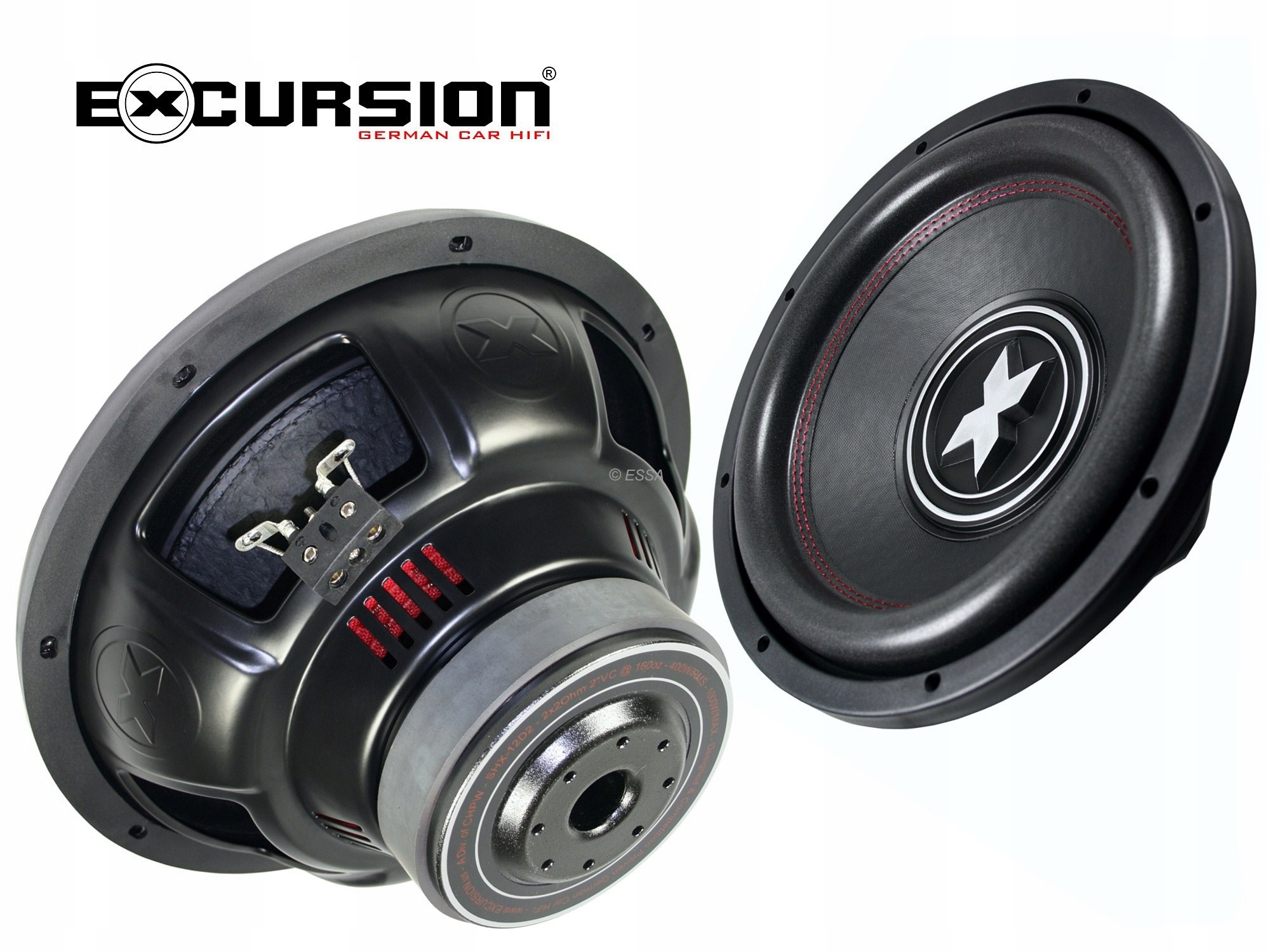 Głośnik Subwoofer Excursion 30cm 12' 1000W 2 cewki