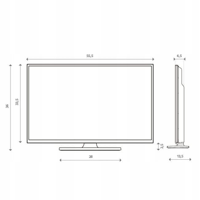 Telewizor SMART Android TV WiFi BT HYUNDAI 24'' HD LAN PC Ci APLIKACJE 12V