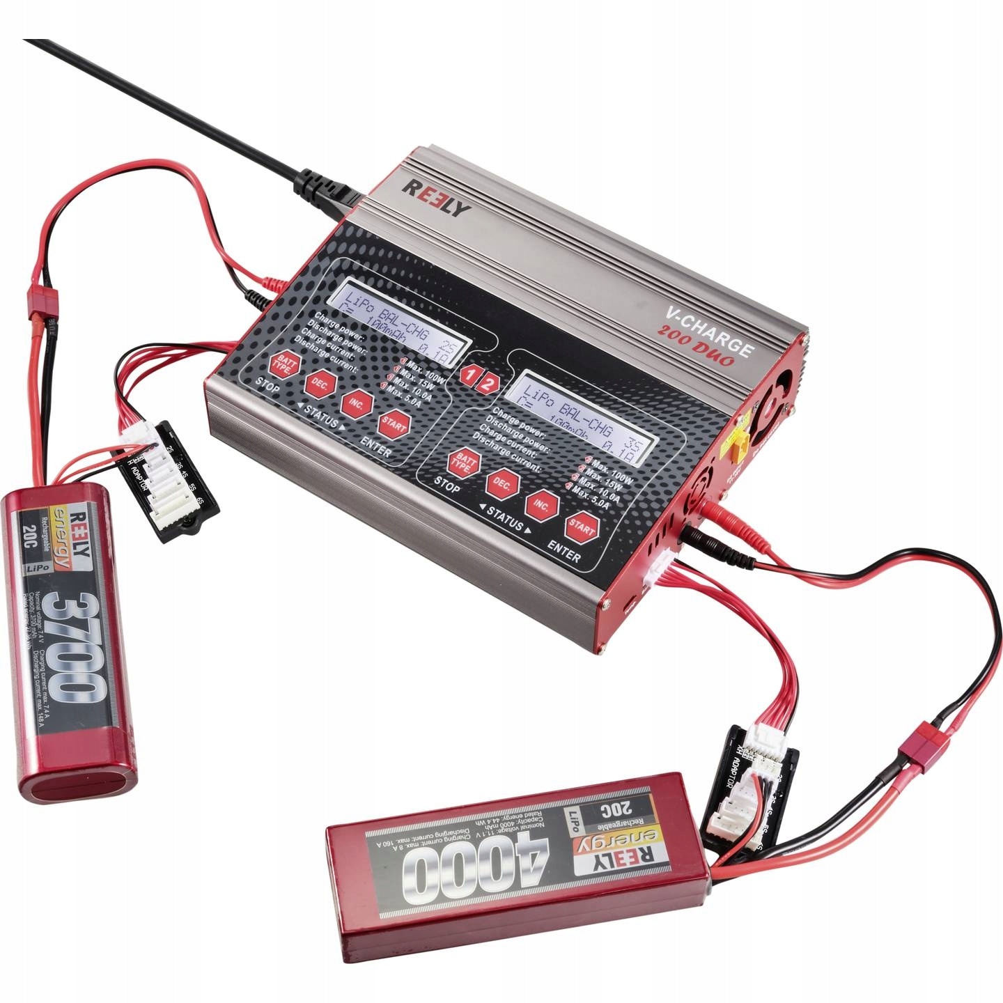 Ładowarka WIELOFUNKCYJNA modelarska 200W 10A 2 wyjścia NiMH LiPo LiIon LiHV