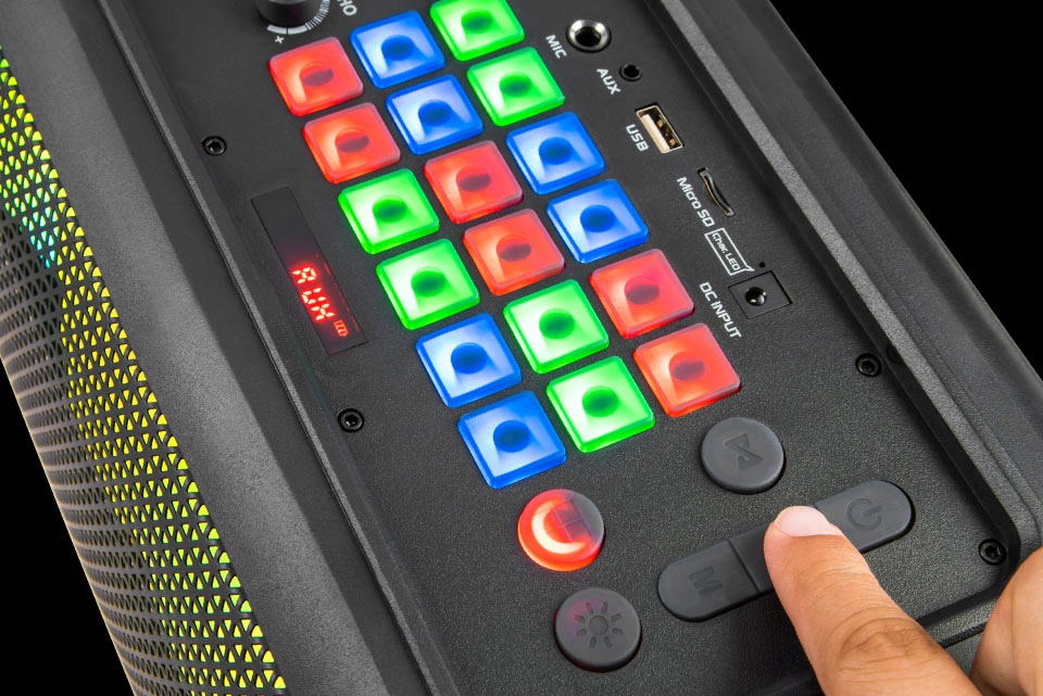 Głośnik Bluetooth 5.0 TWS Music Box DJ! USB SD AUX